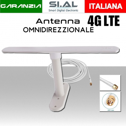 Antenna 4G Omnidirezionale internet da esterno ed interno per router modem  LTE