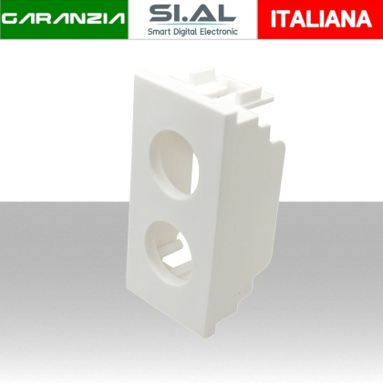 Adattatore portafrutto 2 fori BTicino MatixGo Bianco demix 