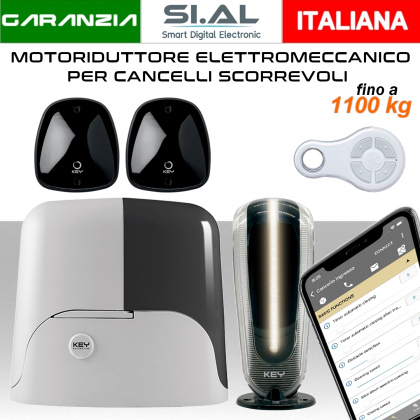 Motore per cancelli scorrevoli 1100 kg. KEY Automation KSUN11024EK