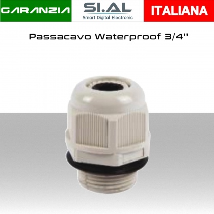 Giunto Passacavo Waterproof 3/4'' in plastica