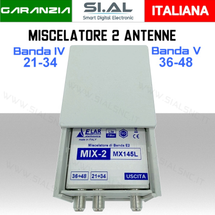 Miscelatore antenna 2 ingressi Bande IV/V taglio 34/36 MX145L
