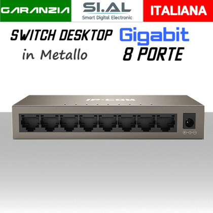 Switch ethernet 8 porte gigabit ip-com
