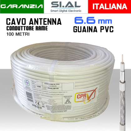 cavo antenna in rame microtek bobina 100 metri