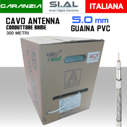 cavo tv fino matassa 300 metri microtek