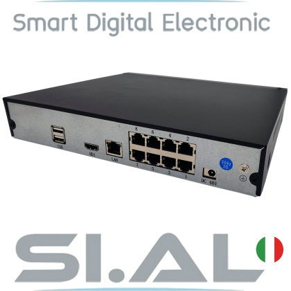 nvr 8 poe risoluzione 8mp