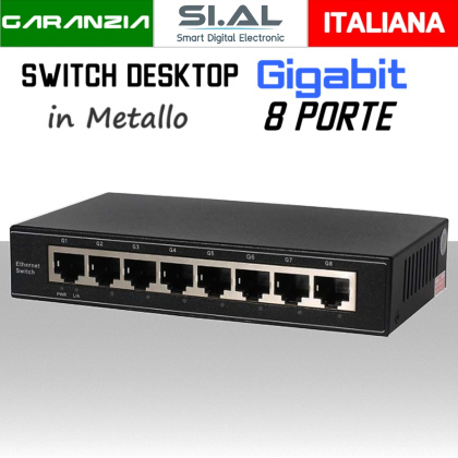 switch ethernet 8 porte gigabit H3008