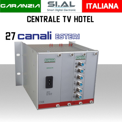 Centrale TV Hotel 27 canali esteri in chiaro ANTTRON TRM98