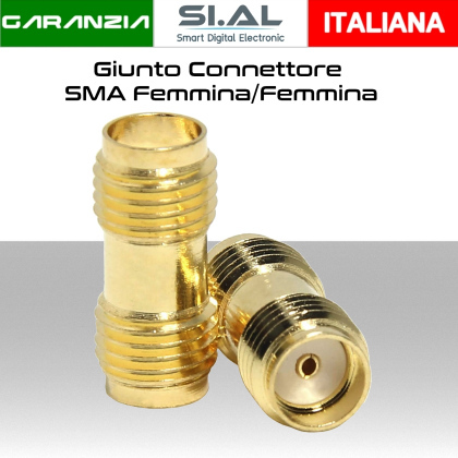 Giunto connettori SMA femmina femmina (Confezione 10 pz.)
