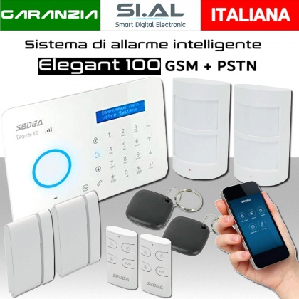 Sistema di allarme via radio Elegant 100 / GSM e PSTN