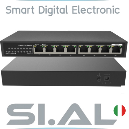 Switch ethernet gigabit 8 poe HT-POE33007P