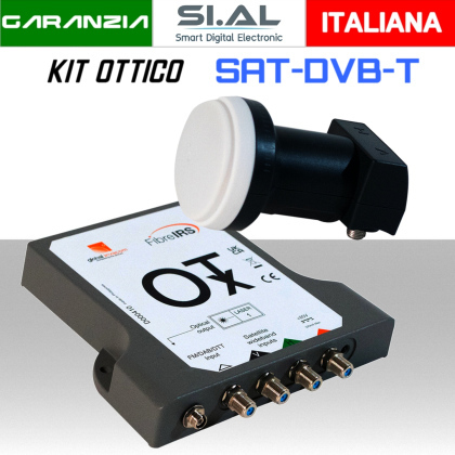 Lnb kit ottico SAT-DVB-T/T2 Global INVACOM 