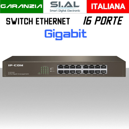 0419 switch 16 porte gigabit