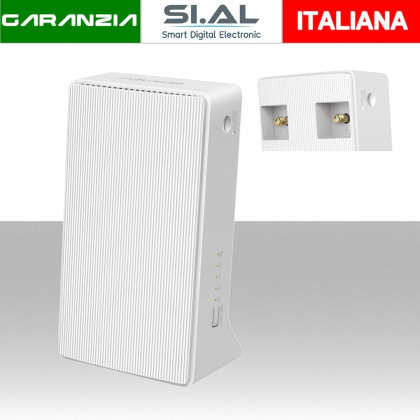 Router 4G Plus per Sim dati WI-FI 6 Dual Band 2 porte Lan Gigabit Ethernet AC1200