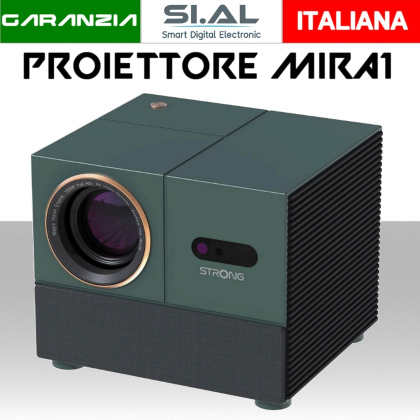 Videoproiettore Bluetooth Wi-Fi APP Netflix con schermo da 150 pollici Strong Mirai1