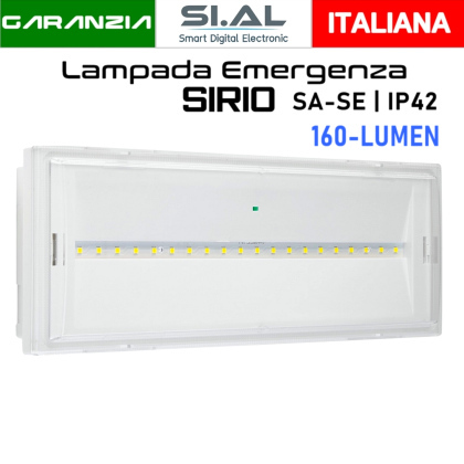 2829 Lampada emergenza sirio 160 lumen IP42