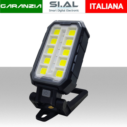 lampada led da lavoro orientabile