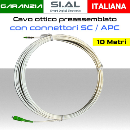 cavo ottico monomodale 10 metri sc/apc componibile