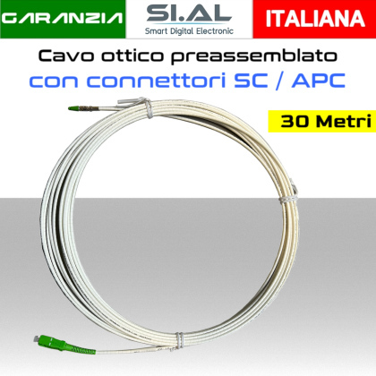 cavo ottico monomodale 30 metri sc/apc componibile
