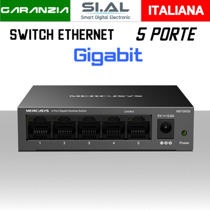 switch gigabit ethernet mercusyes ms105gs