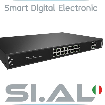 POE31016PFA switch 18 porte gigabit poe 2 SFP