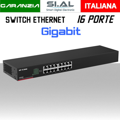 G1016G Gigabit Ethernet Switch IP-COM 16 PORTE
