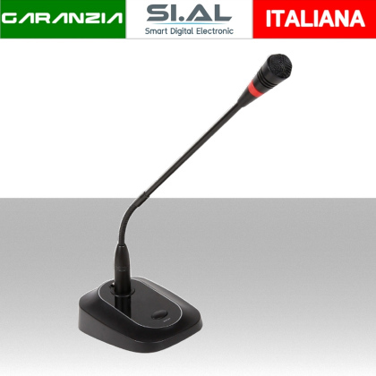 Microfono da tavolo con alimentazione phantom +48v
