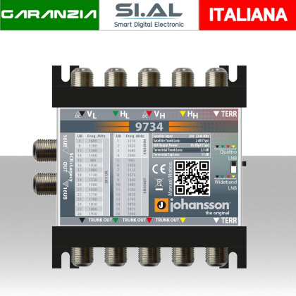 Multiswitch dCSS 2 Uscite in Cascata Johansson 9734