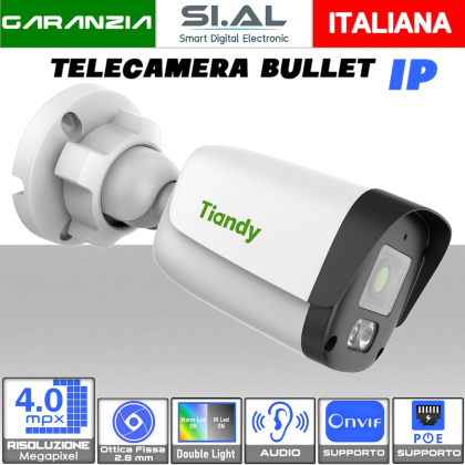 0538L Telecamera IP 4MP Tiandy Full Color
