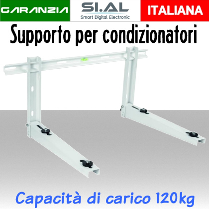 staffa per unità climatizzatore esterno 120 kg.