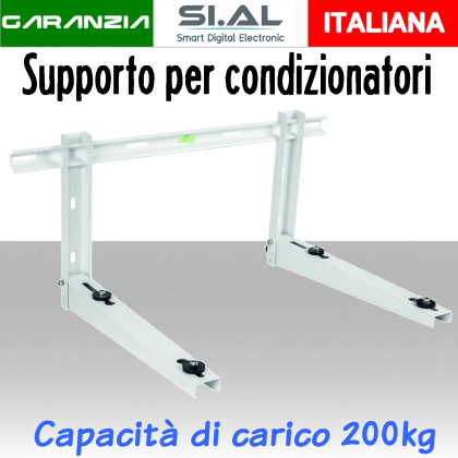 staffa per unità climatizzatore esterno 200 kg.