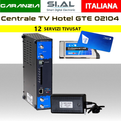 Centrale TV Hotel 12 canali Tivusat GDS | GTE-02104