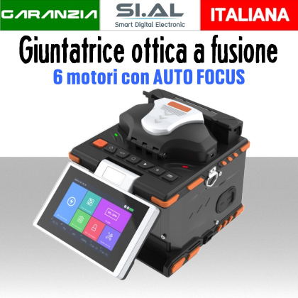 Giuntatrice ottica a fusione 6 motori Allineamento Core-Cladding 