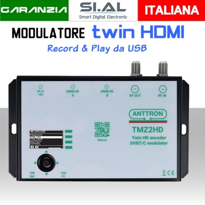 Modulatore Digitale HDMI 2 Ingressi TMZ2HD