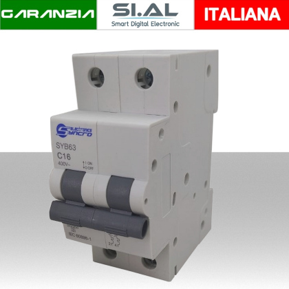 Magnetotermico 16a due moduli 