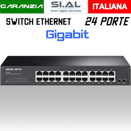 switch ethernet 24 porte gigabit 
