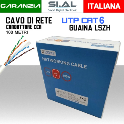 Cavo Ethernet CAT6 100 metri