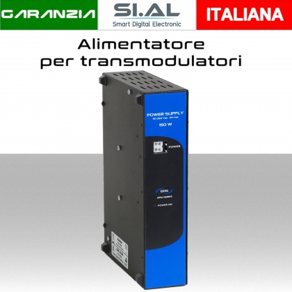 Alimentatore per transmodulatori GDS massimo 8 collegati 24v 6A