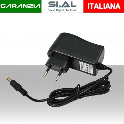 Alimentatore per telecamere di videosorveglianza 12Vdc 1A 12W